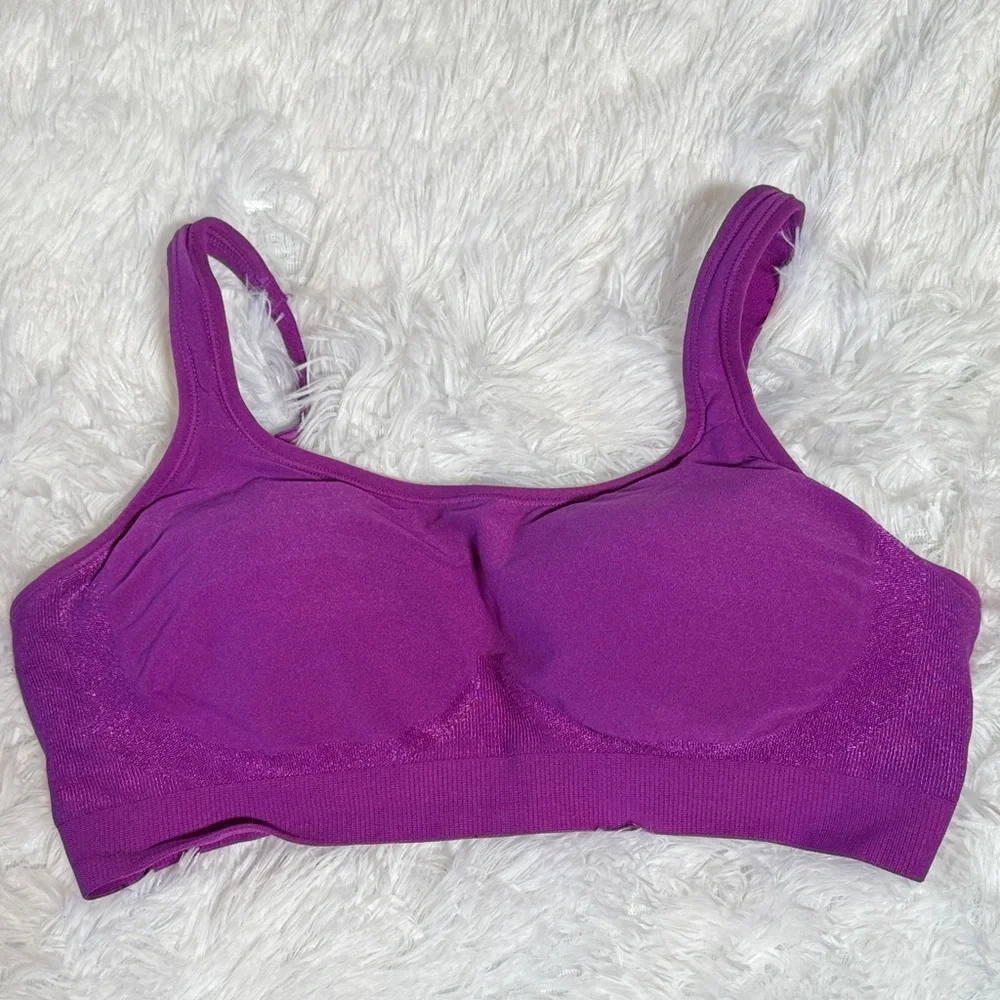Vibrant Purple (retired color) Seamless Bra - Picture 2 of 8